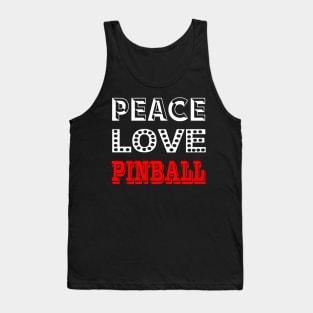 Peace Love Pinball, Big Square Tank Top